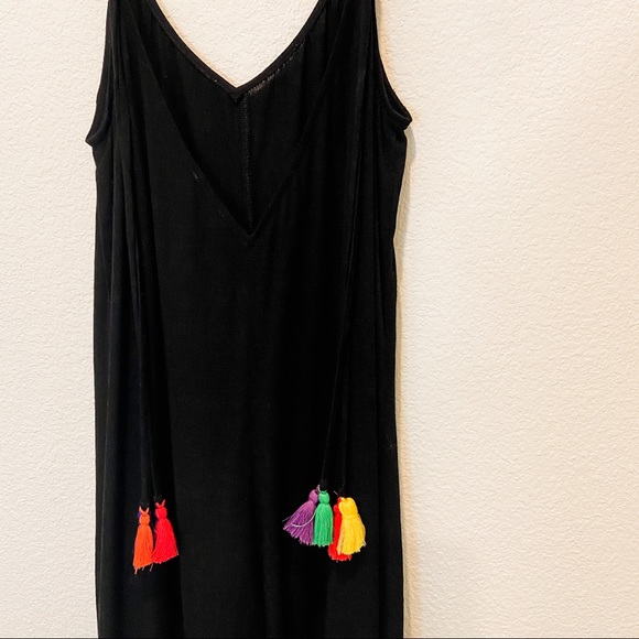 MUMU Backless Jumpsuit with Fringe Ties - Picture 2 of 2